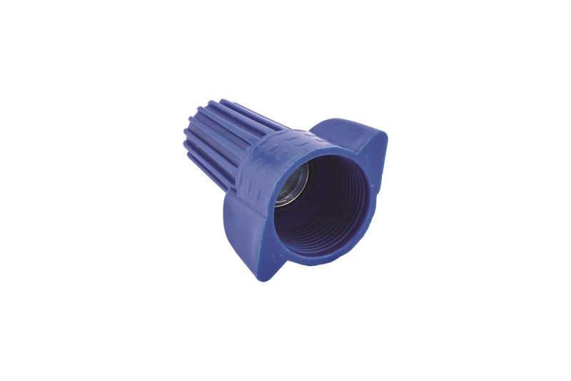 NSI WWC-B-C Easy-Twist Winged Wire Connector, Standard Type, 14-6 AWG Wire Range, 600V, Blue (Box of 50) - Image 2